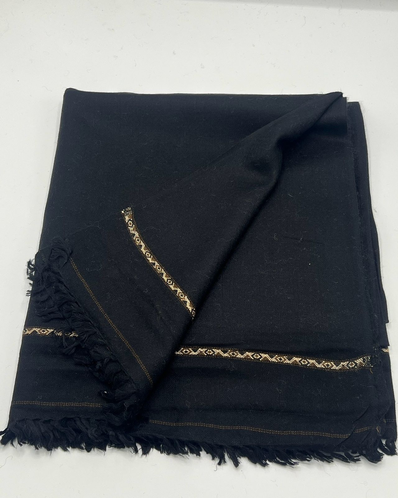 Pashmina woolen shawl light weight (black)