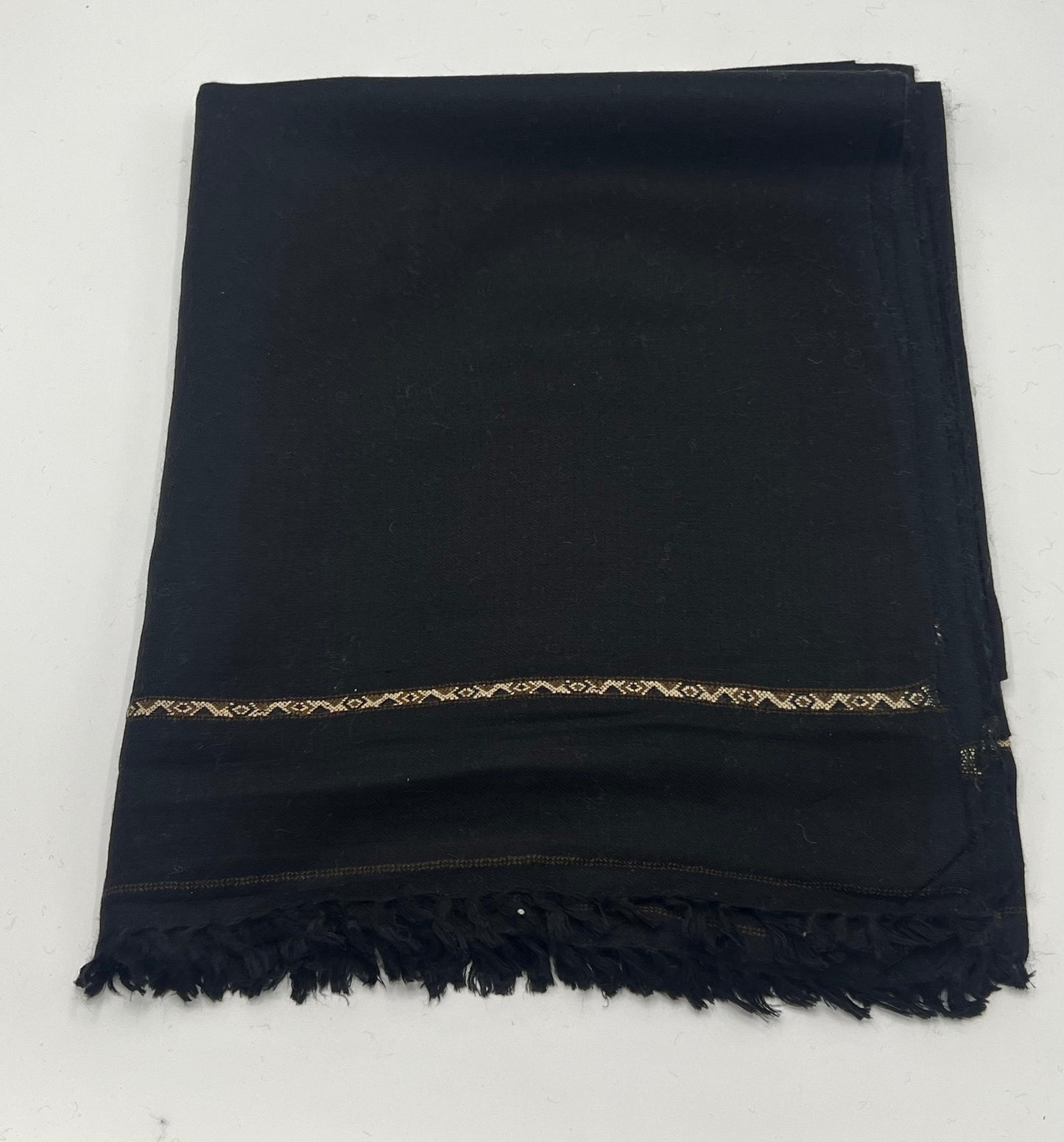 Pashmina woolen shawl light weight (black)