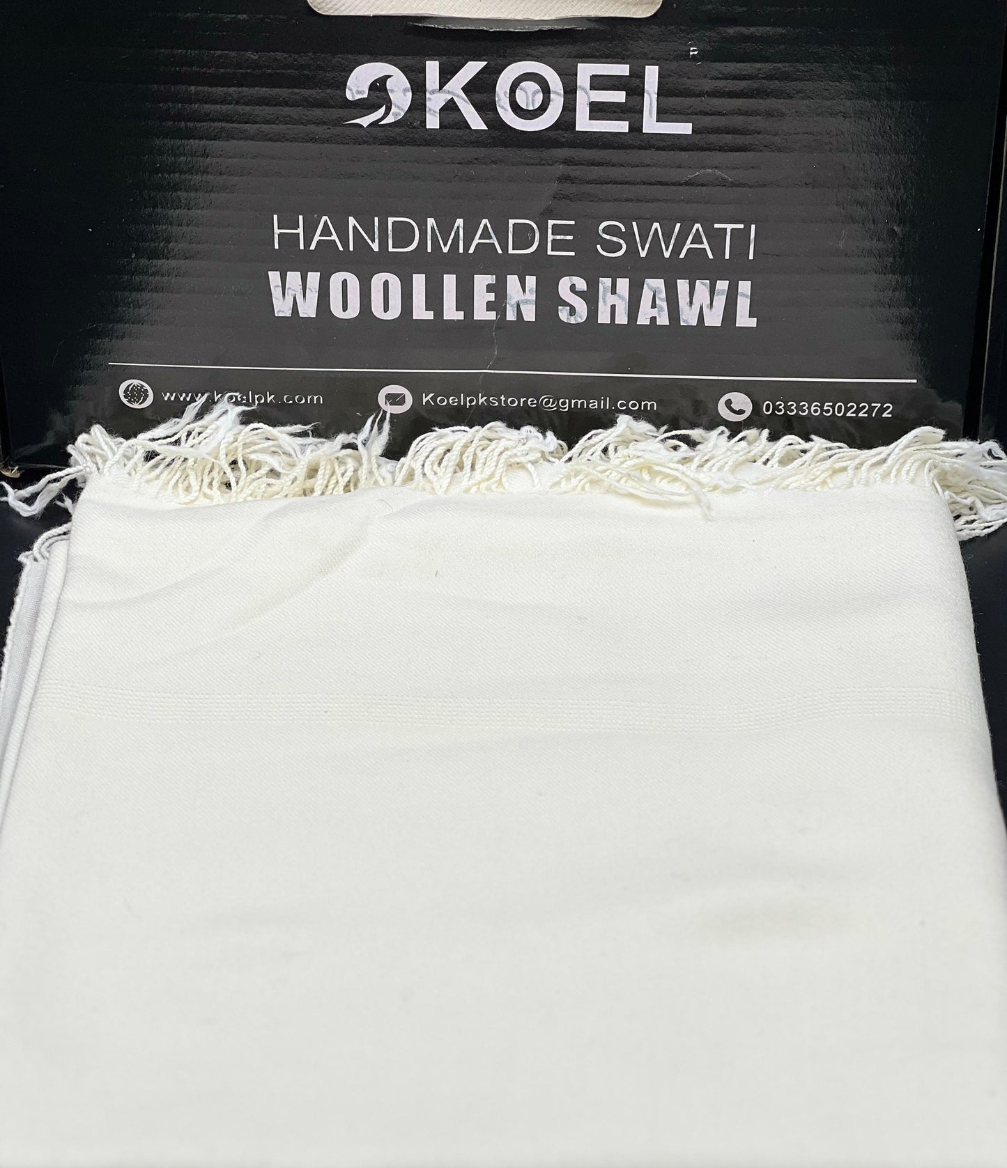 special plain white shawl  100 woolen and handmade (قیمت ۱۵ ہزار )